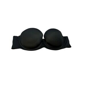 Cacique Black Strapless Push Up Bra Size‎ 38C